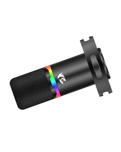 მიკროფონი სტრიმინგისთვის - Redragon GM307 Solara / USB / Dynamic / 48kHz / RGB / ფერი: შავი