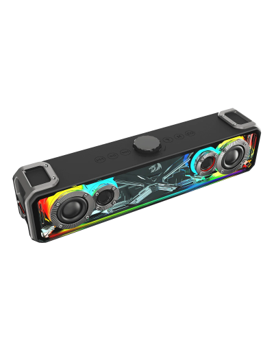 დინამიკი - Redragon GS817 SURGE / 2.0 / 30W / RGB / Bluetooth 5.3 / AUX / შავი