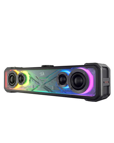 დინამიკი - Redragon GS817 SURGE / 2.0 / 30W / RGB / Bluetooth 5.3 / AUX / შავი