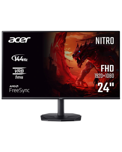 მონიტორი - Acer KG240YP0BI / 23.8" / VA / FHD / 144Hz / 1ms / შავი