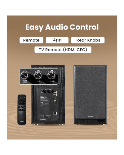 დინამიკი - Edifier R2750DB MKII / 2.0 / 144W RMS / Bluetooth 6.0 / HDMI eARC / შავი