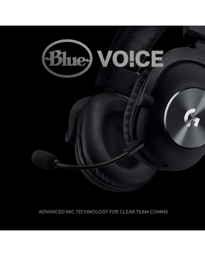 ყურსასმენი - Logitech PRO X Gaming Headset / სადენით / DTS 7.1 / 320 გრამი / შავი