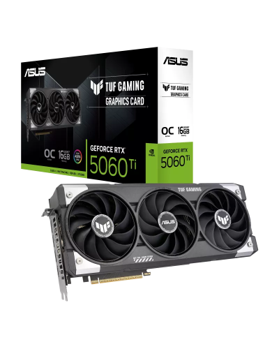 ვიდეობარათი - ASUS TUF Gaming GeForce RTX 5060 Ti OC 16GB / 128-Bit / GDDR7