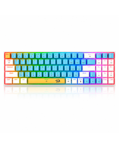კლავიატურა - Redragon K688 / მექანიკური / სადენიანი USB / RGB / Red Switch / 75%