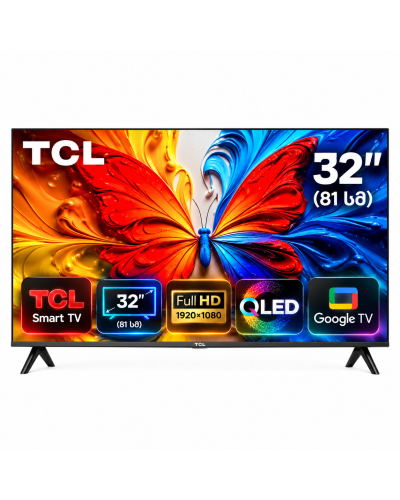 ტელევიზორი - TCL - 32S5K - 32" (81 სმ) / Full HD / QLED / Google TV