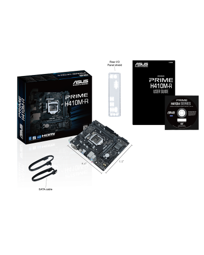 დედადაფა - ASUS PRIME H410M-R / Intel H410 / LGA 1200 / micro-ATX
