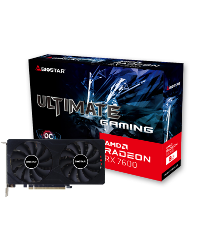 ვიდეობარათი - BIOSTAR AMD Radeon RX 7600 OC 8GB / 128-Bit / GDDR6