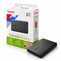 გარე მყარი დისკი (HDD) – Toshiba Canvio Basics / 2TB / შავი