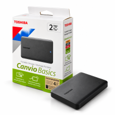 გარე მყარი დისკი (HDD) – Toshiba Canvio Basics / 2TB / შავი
