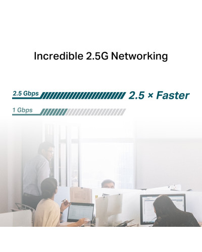 PCIe ქსელის ადაპტერი - TP-Link TX201 / 2.5 Gigabit Ethernet / 2.5Gbps / RJ45