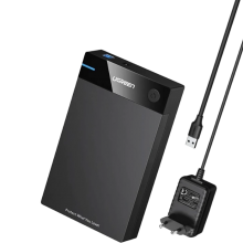 UGREEN US222 (50422)  3.5 Inch HDD Enclosure SSD SATA USB 3.0 power Adapter