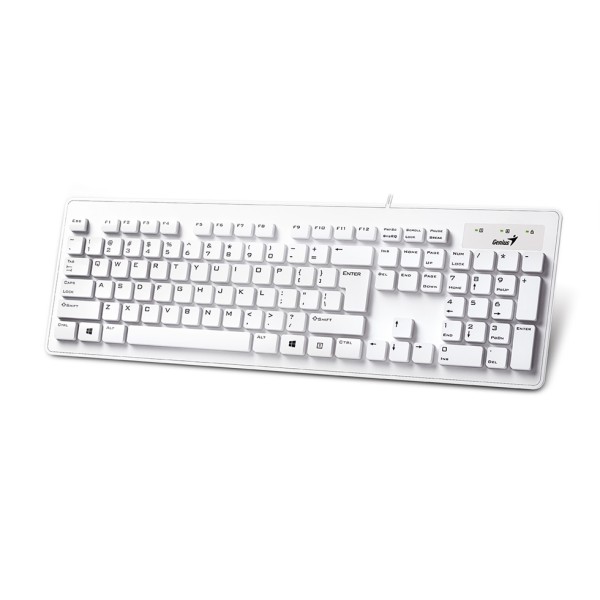 Genius SlimStar 130 Slim Keyboard USB White