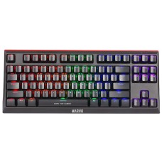 კლავიატურა Marvo KG953 Mechanical Gaming Keyboard with TYPE-C Cable, 6 mixed color,Keys 87, Cable length 1.6M, 860g