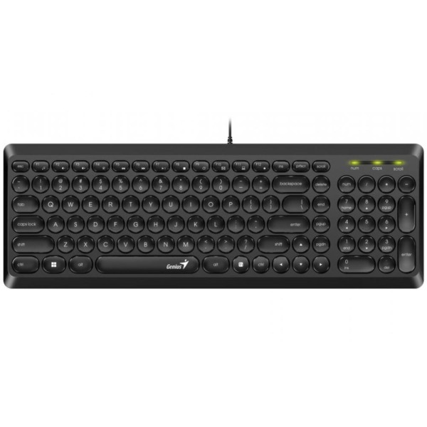 კლავიატურა SlimStar Q200, Genius, Keyboard USB Black