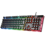 კლავიატურა Trust GXT835, Wired, RGB, USB, Gaming Keyboard, Black