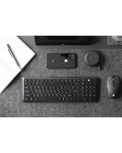 კლავიატურა 2E KS230WB, USB, Wireless Keyboard, Black