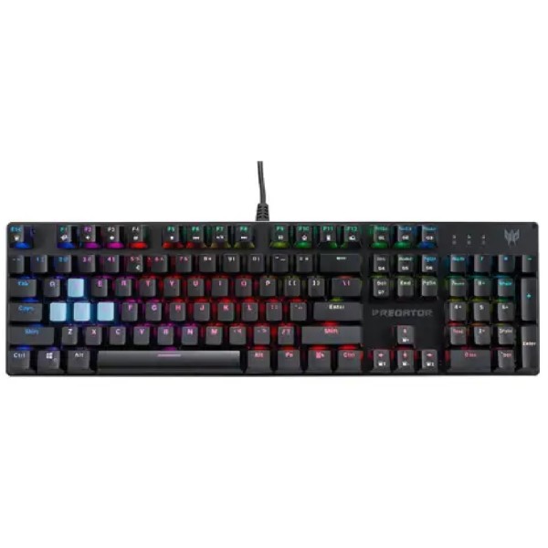 კლავიატურა Acer GP.KBD11.048 Predator Aethon 303, Wired, USB, Gaming Keyboard, Black