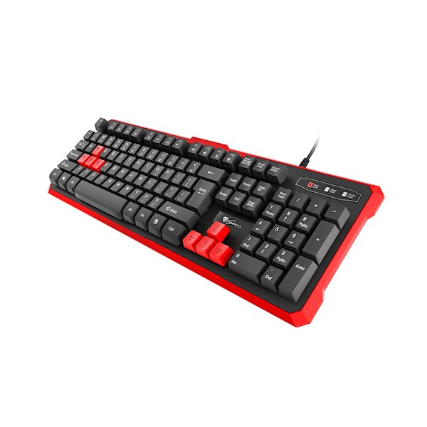 კლავიატურა Genesis Gaming Keyboard Rhod 110 US Layout wired Windows 10, Android 2.2 O.S, Windows 8, Linux, Windows 7, Vista, XP Red, Black