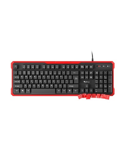კლავიატურა Genesis Gaming Keyboard Rhod 110 US Layout wired Windows 10, Android 2.2 O.S, Windows 8, Linux, Windows 7, Vista, XP Red, Black