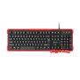 კლავიატურა Genesis Gaming Keyboard Rhod 110 US Layout wired Windows 10, Android 2.2 O.S, Windows 8, Linux, Windows 7, Vista, XP Red, Black