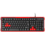 კლავიატურა Genesis Gaming Keyboard Rhod 110 US Layout wired Windows 10, Android 2.2 O.S, Windows 8, Linux, Windows 7, Vista, XP Red, Black