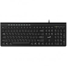 კლავიატურა Genius SlimStar 230II, Wired, USB, Keyboard, Black