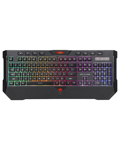 კლავიატურა Marvo K656 Wired Gaming Keyboard Membrane Black