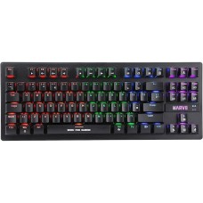 კლავიატურა Marvo KG901C, Jixian Blue, Wired, RGB, USB, Gaming Keyboard, Black