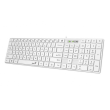 კლავიატურა SlimStar 126, Genius, White Slim Keyboard, Hairline Finish , Ultra-Slim Keycap