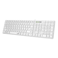 კლავიატურა SlimStar 126, Genius, White Slim Keyboard, Hairline Finish , Ultra-Slim Keycap