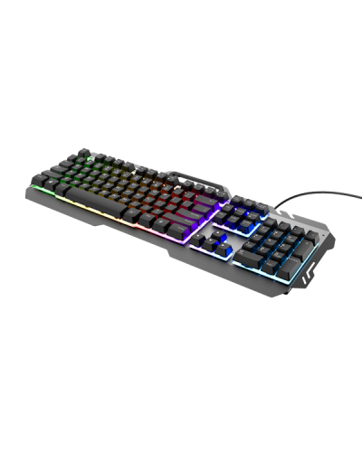 კლავიატურა Trust 23796 GXT 853 ESCA Metal Rainbow LED Gaming Keyboard Wired USB-A Black