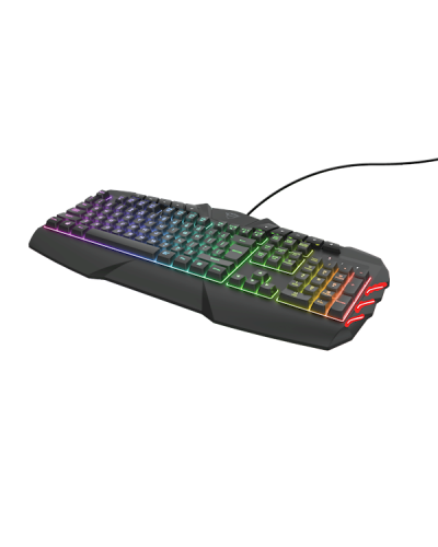კლავიატურა Trust GXT881 ODYSS SEMI-MECH KEYBOARD, ნახევრად მექანიკური