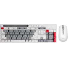 კლავიატურა + მაუსი Marvo WS009, Wireless, USB, Keyboard And Mouse, White/Gray