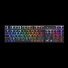 მექანიკური კლავიატურა Bloody S510R Mechanical Switch Keyboard, USB (Pudding Black) (US+Russian)