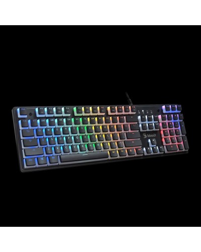 მექანიკური კლავიატურა Bloody S510R Mechanical Switch Keyboard, USB (Pudding Black) (US+Russian)