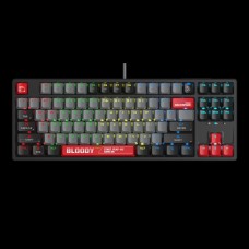 მექანიკური კლავიატურა Bloody S87 Hot-swappable RGB TKL Mechanical Keyboard USB (Energy Red) (US+Russian)