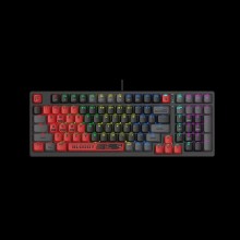 მექანიკური კლავიატურა Bloody S98 Hot-swappable RGB Mechanical Gaming Keyboard USB (Sports Red) 