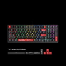 მექანიკური კლავიატურა Bloody S98 Hot-swappable RGB Mechanical Gaming Keyboard, USB (Bloody Red) (US+Russian)