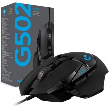 მაუსი - Logitech G502 HERO / სადენით / 25,600 DPI / შავი