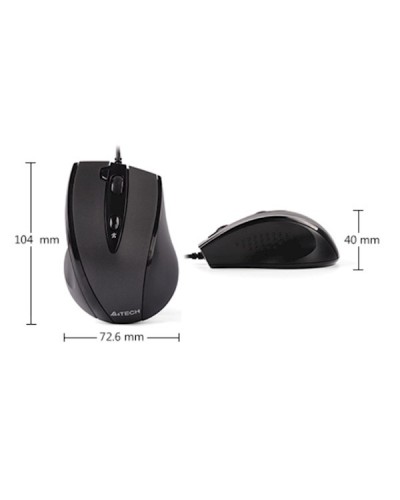 მაუსი A4Tech N-770FX V-TRACK WIRED MOUSE USB BLACK