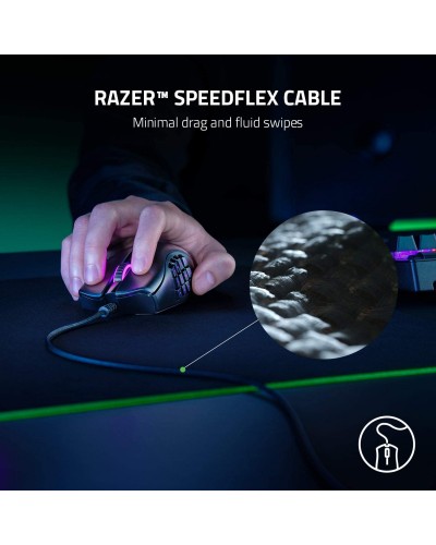 მაუსი Razer Gaming Mouse Naga X USB RGB Black
