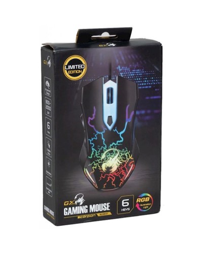 მაუსი Scorpion Spear,USB Genius, 6-button MMO/RTS 800-2000 dpi, gaming mouse