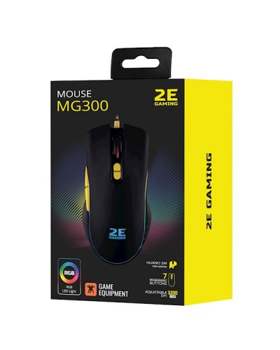 მაუსი 2E 2E-MG300UB MG300, Wired, USB, Gaming Mouse, Black