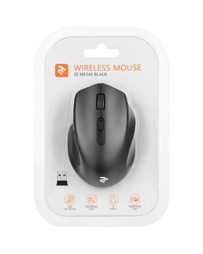 მაუსი 2E MF240WB, Wireless Mouse, Black