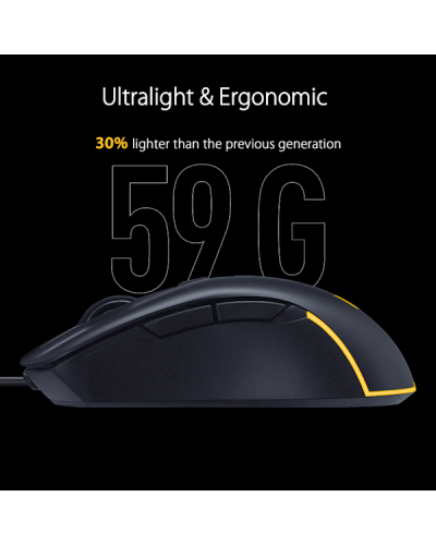მაუსი ASUS TUF Gaming M3 Gen II mouse Right-hand USB Type-C Optical 8000 DPI