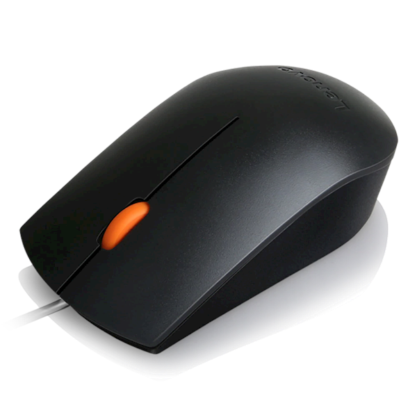 მაუსი Lenovo 300 Wired Mouse Black