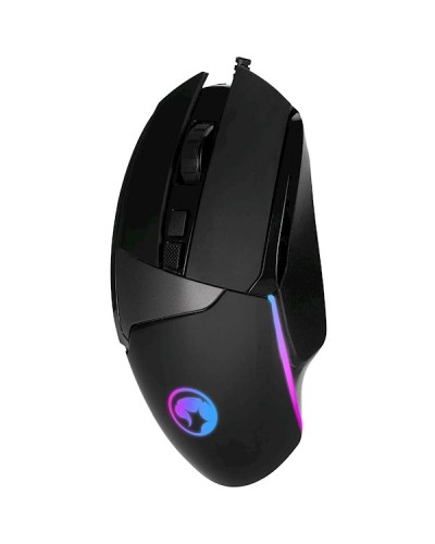 მაუსი Marvo M411, Wired, USB, RGB, Gaming Mouse, Black