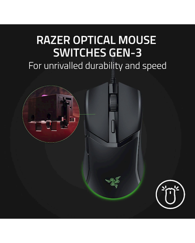 მაუსი Razer RZ01-04650100-R3M1 Cobra, Wired, RGB, USB, Gaming Mouse, Black