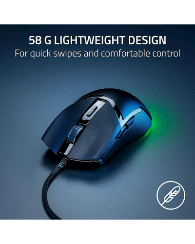 მაუსი Razer RZ01-04650100-R3M1 Cobra, Wired, RGB, USB, Gaming Mouse, Black