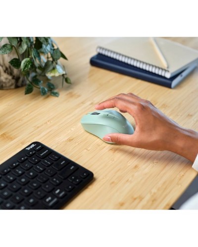 მაუსი Trust 25042 Mydo, Wireless, USB, Mouse, Green
